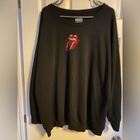 Torrid Rolling Stones Embellished Sweatshirt Size 3 - Picture 4 of 5